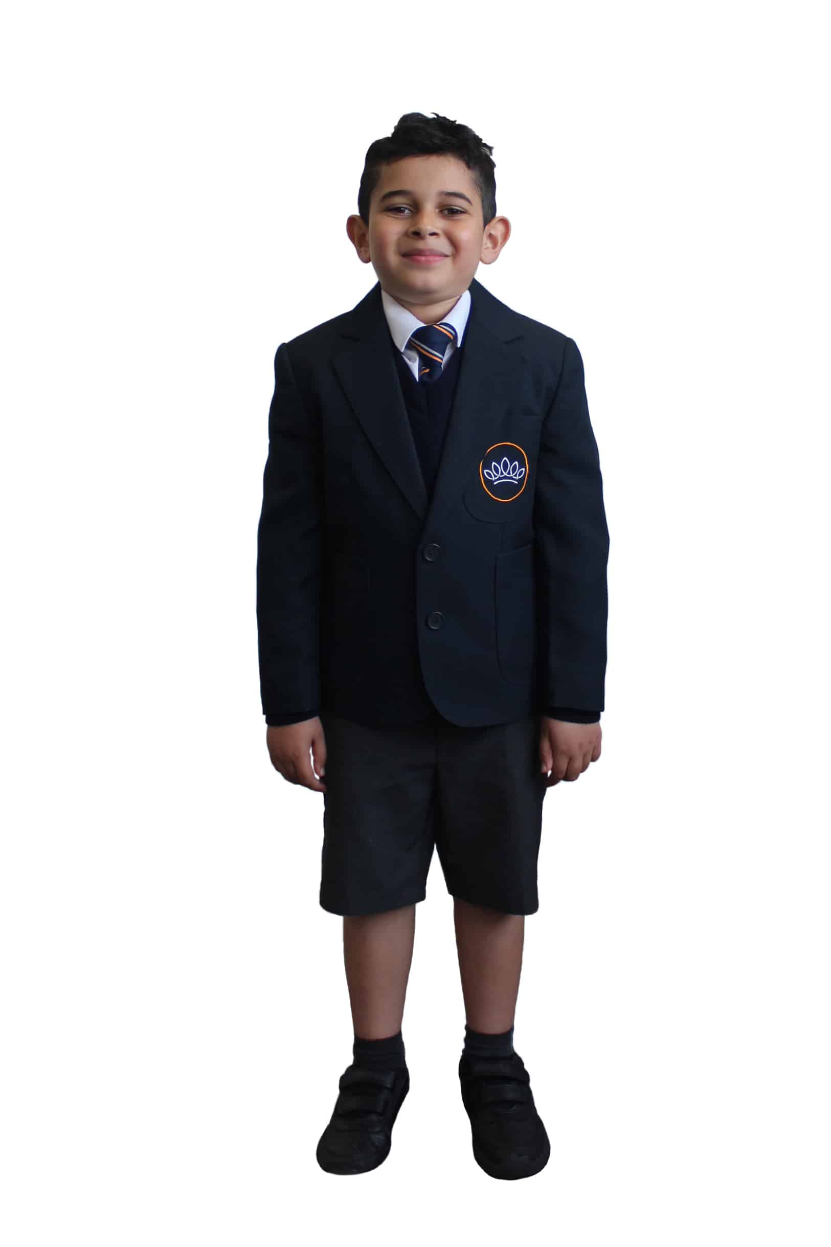 Image of male pupil at Crown Street Primary School wearing full uniform
