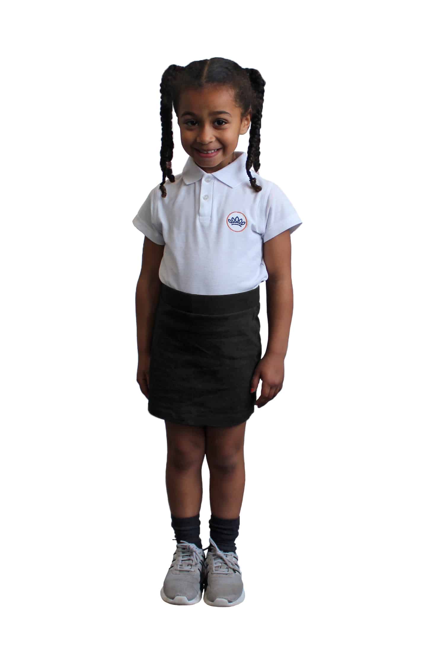 Image of female pupil at Crown Street Primary School wearing PE kit.